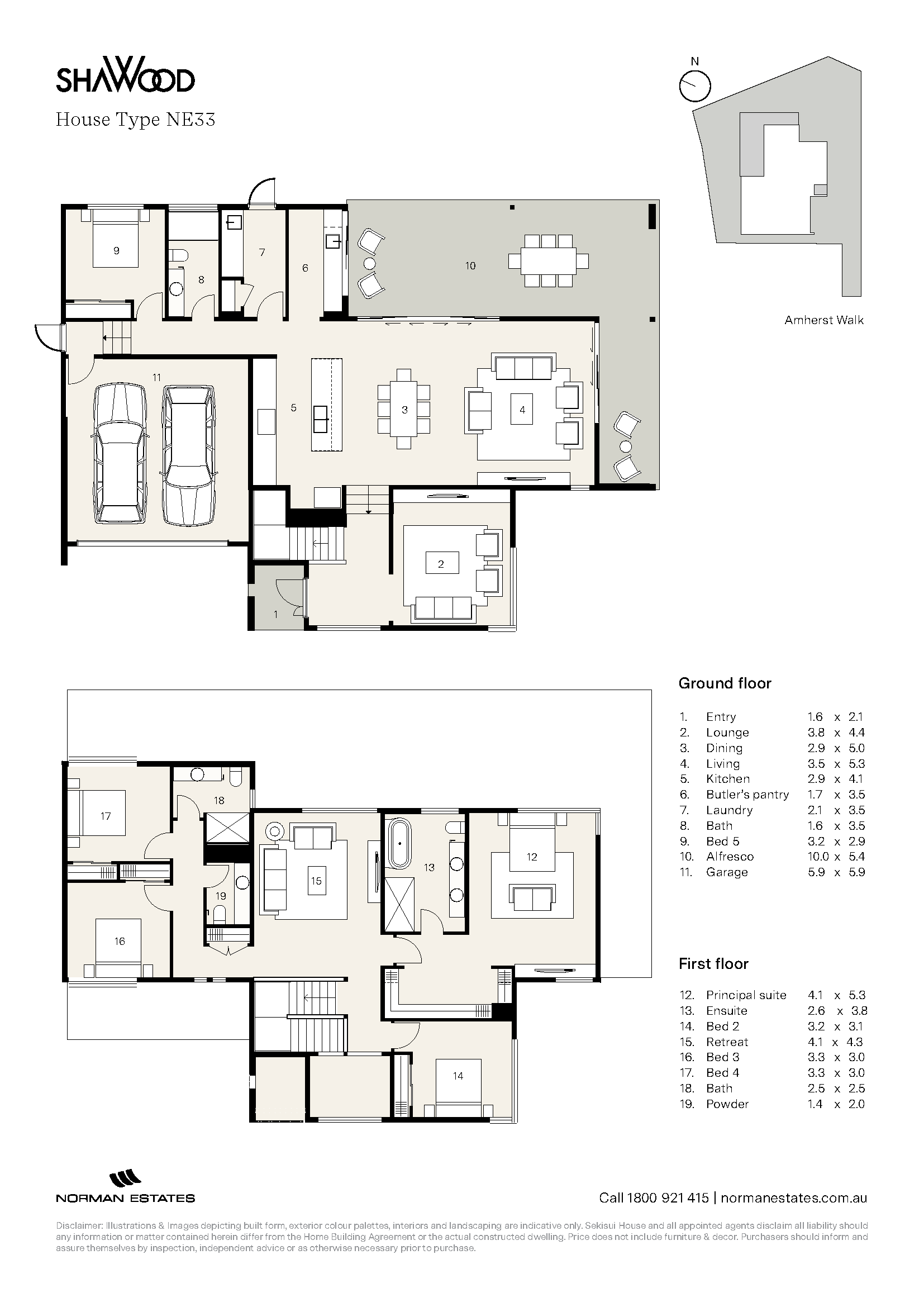 Floorplan - 5 Amherst Walk
